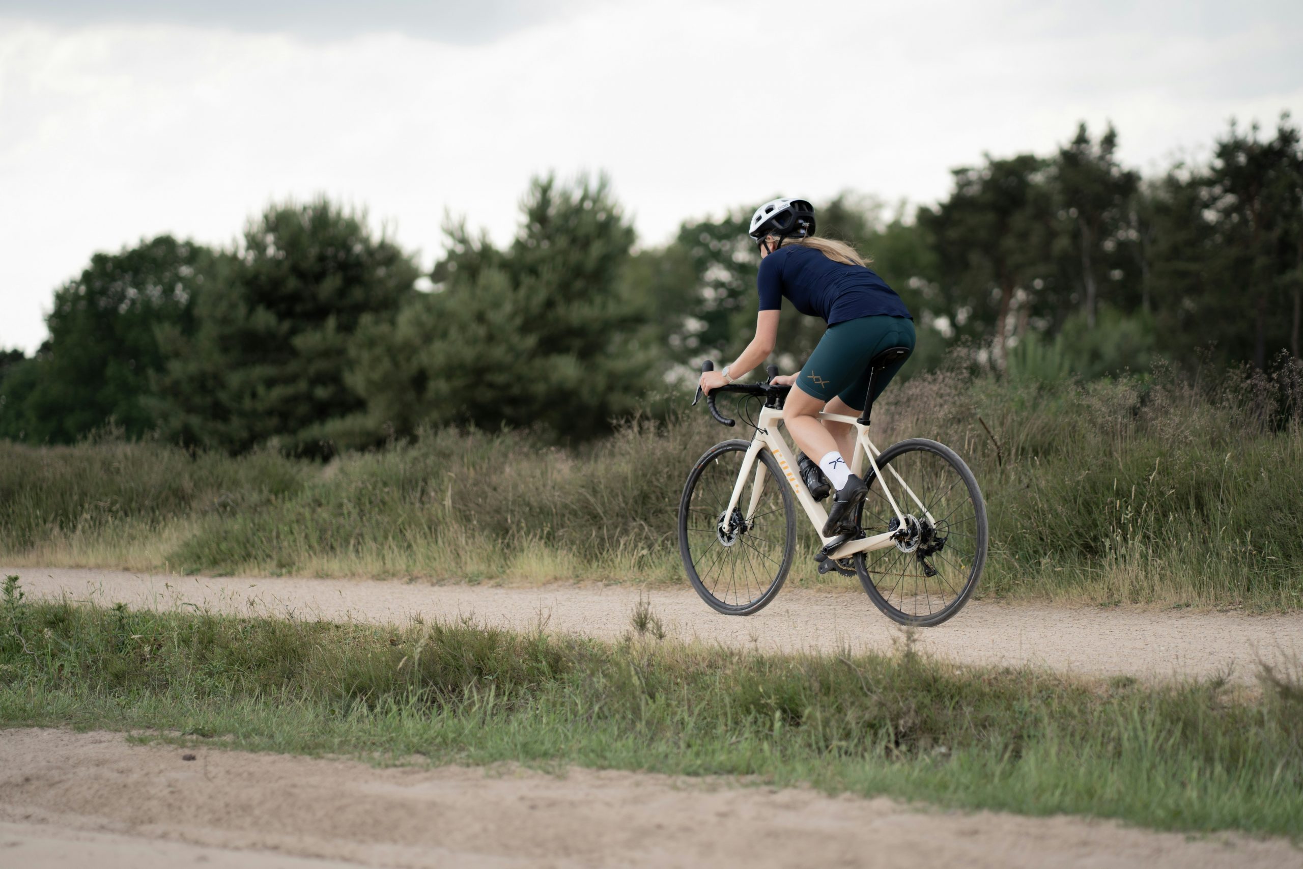 Cyclist on the Parenzana route, Istria