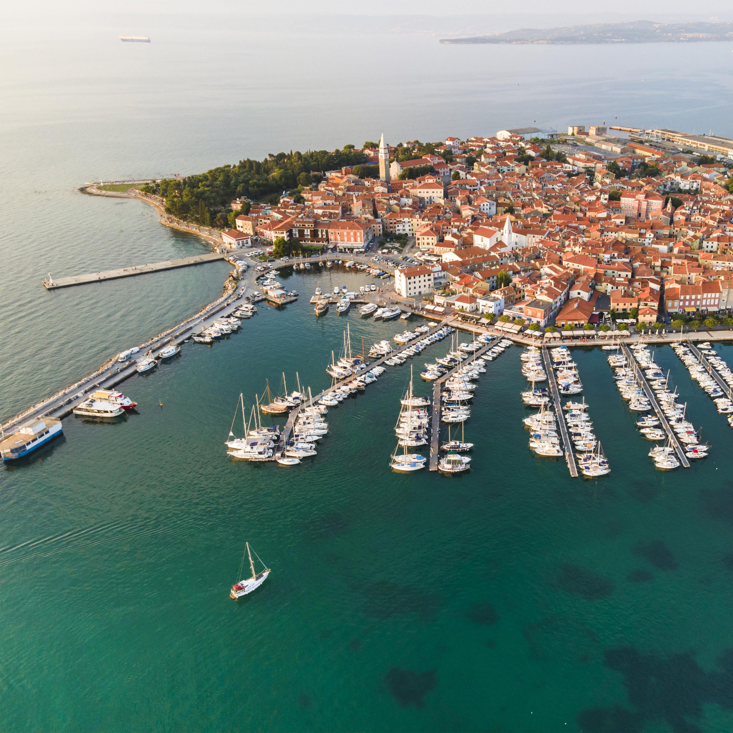 Boote im Hafen von Rovinj, Istrien